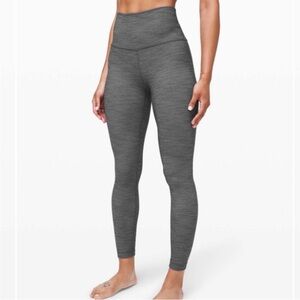 Herringbone gray Lululemon Align 25” leggings